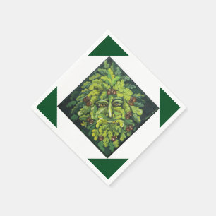 Servilleta De Papel Servilletas de papel del hombre verde