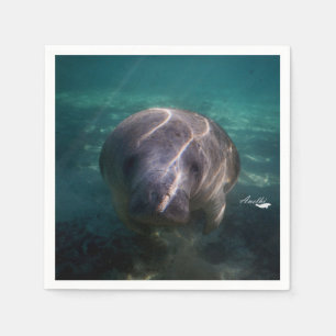 Servilleta De Papel Servilletas de papel del manatee 50 lindos del