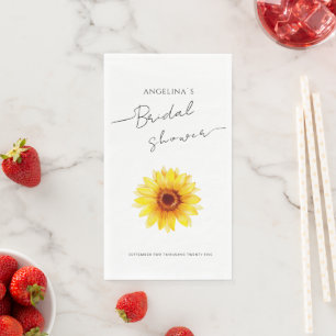 Servilleta De Papel Servilletas de papel Despedida de soltera Girasol