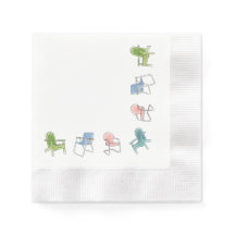 Servilletas de papel divertidas de verano