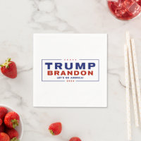 servilletas de papel electoral de Trump Brandon 20