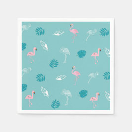 Servilleta De Papel Servilletas de papel Flamingo Azul Acuático