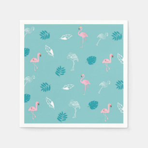 Servilleta De Papel Servilletas de papel Flamingo Azul Acuático