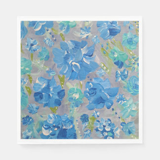 Servilleta De Papel Servilletas de papel floral Celebración Azul
