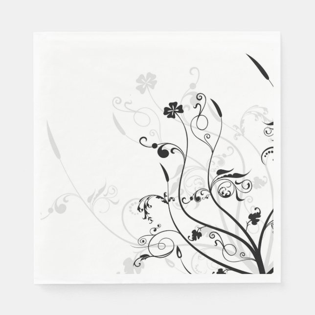 Servilleta De Papel Servilletas de papel florales (Anverso)