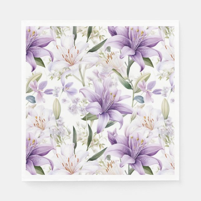 Servilleta De Papel Servilletas de papel florales (Anverso)