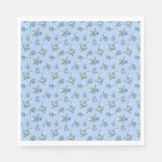 Servilleta De Papel Servilletas de papel florales azul claro estilo Ch
