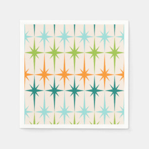 Servilleta De Papel Servilletas de papel geométricas de Starbursts de
