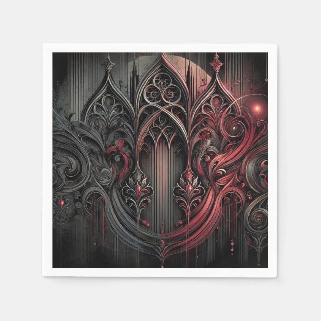 Servilleta De Papel Servilletas de papel góticas (Anverso)