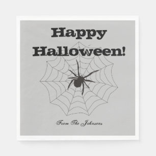Servilleta De Papel Servilletas de papel grises de araña negra para fi
