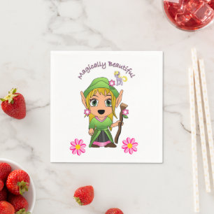 Servilleta De Papel Servilletas de papel, hadas florales mágicas