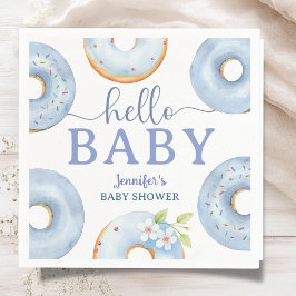 Servilleta De Papel Servilletas de papel Hello Baby Blue Donuts Baby S