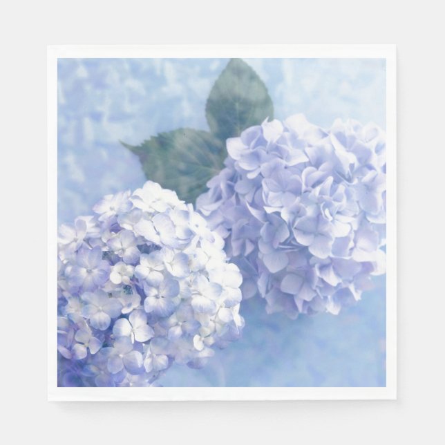 Servilleta De Papel Servilletas de Papel-Hortensias Azules (Anverso)