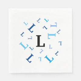 Servilleta De Papel servilletas de papel (lg) - Letras azules despedaz