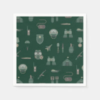 Servilletas de papel militares, patrióticas del ej