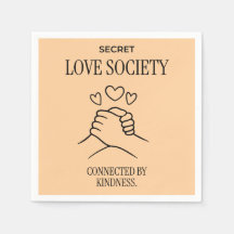 Servilletas de papel modernas Connected by Kindnes