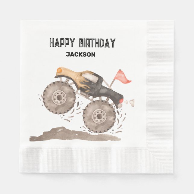 Servilleta De Papel servilletas de papel Monster Truck (Anverso)