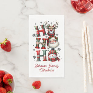 Servilleta De Papel Servilletas de papel navideñas Ho Ho Ho lindas