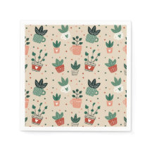 Servilletas de papel para amantes de las plantas