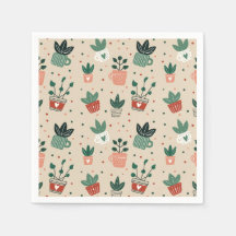 Servilletas de papel para amantes de las plantas