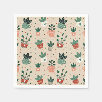 Servilleta De Papel Servilletas de papel para amantes de las plantas