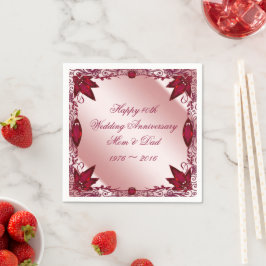 Servilleta De Papel Servilletas de papel para aniversario de bodas núm