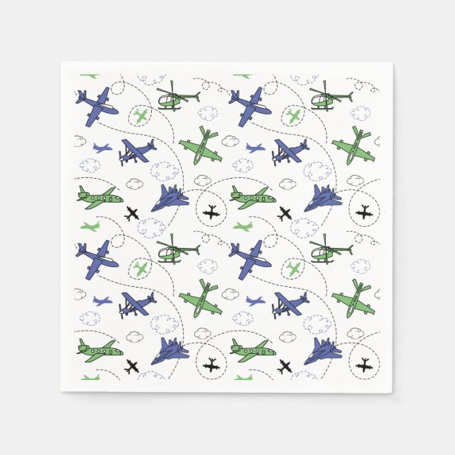 Servilleta De Papel Servilletas de papel para avión, suministros para  (Anverso)