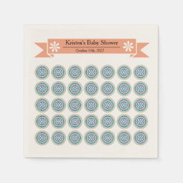 Servilleta De Papel Servilletas de papel para baby shower Azura Crest