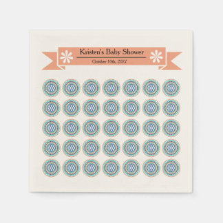 Servilleta De Papel Servilletas de papel para baby shower Azura Crest
