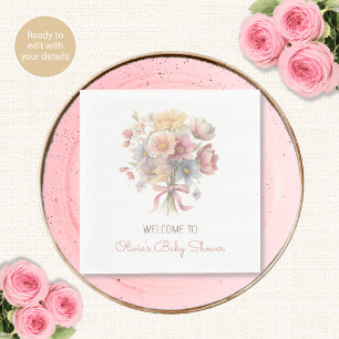 Servilleta De Papel Servilletas de papel para baby shower Colección Si