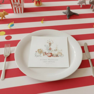 Servilleta De Papel Servilletas de papel para baby shower con tema de