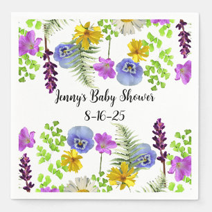 Servilleta De Papel Servilletas de papel para baby shower con tema de