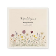 Servilletas de papel para baby shower con temática