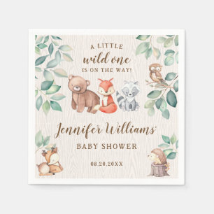 Servilleta De Papel Servilletas de papel para baby shower de animales