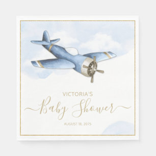Servilleta De Papel Servilletas de papel para baby shower de avión vin
