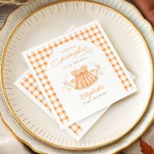 Servilleta De Papel Servilletas de papel para baby shower de calabaza