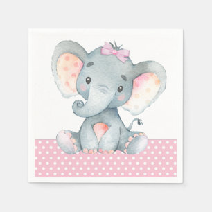 Servilleta De Papel Servilletas de papel para baby shower de elefante 