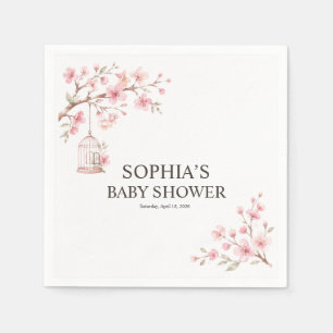 Servilleta De Papel Servilletas de papel para baby shower de flor de c