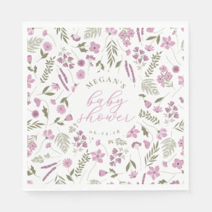 Servilleta De Papel Servilletas de papel para baby shower de flores si