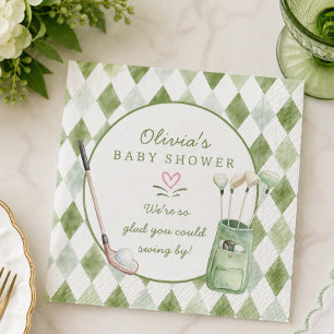 Servilleta De Papel Servilletas de papel para baby shower de golf