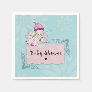 Servilleta De Papel Servilletas de papel para baby shower de hadas lin