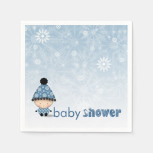 Servilleta De Papel Servilletas de papel para baby shower de invierno