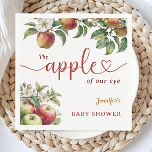 Servilleta De Papel Servilletas de papel para baby shower de manzana o
