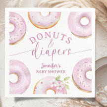 Servilletas de papel para Baby Shower de niña rosa