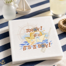 Servilletas de papel para baby shower de niño Ahoy