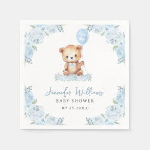Servilleta De Papel Servilletas de papel para baby shower de oso de pe