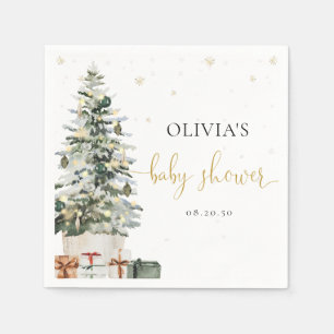 Servilleta De Papel Servilletas de papel para baby shower del árbol de