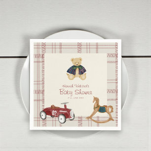 Servilleta De Papel Servilletas de papel para baby shower del oso de p