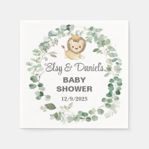 Servilleta De Papel Servilletas de papel para baby shower del Rey León