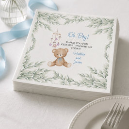 Servilleta De Papel Servilletas de papel para Baby Shower Oh Boy Baby
